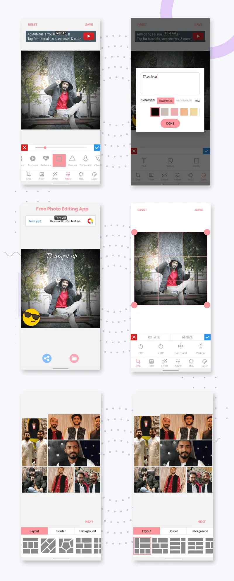 collage photo editor source code