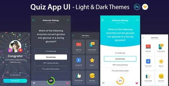 quiz app ui design